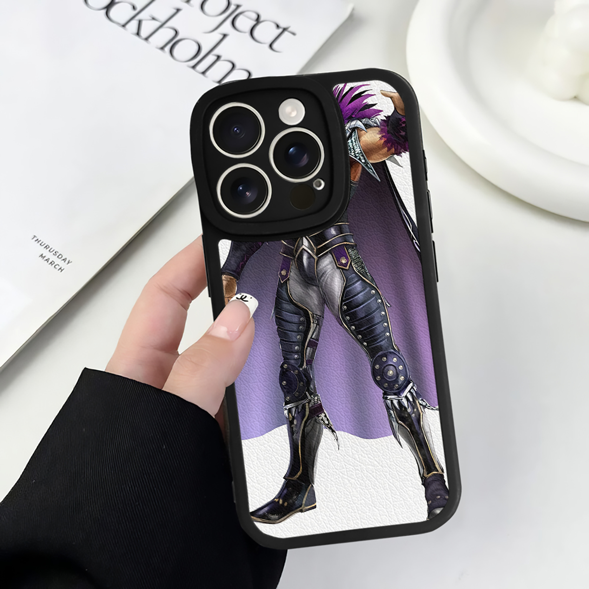 （画像用） 北斗の拳 Fist of the North Star 【iPhone 16シリーズ対応】シリコンスマホケース（レザー調） 材質：シリコン